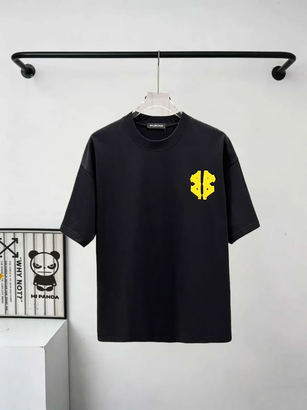 🔥110🔥 logo Logo Same Style T 280 Versatile : Black White Size：S M L XL